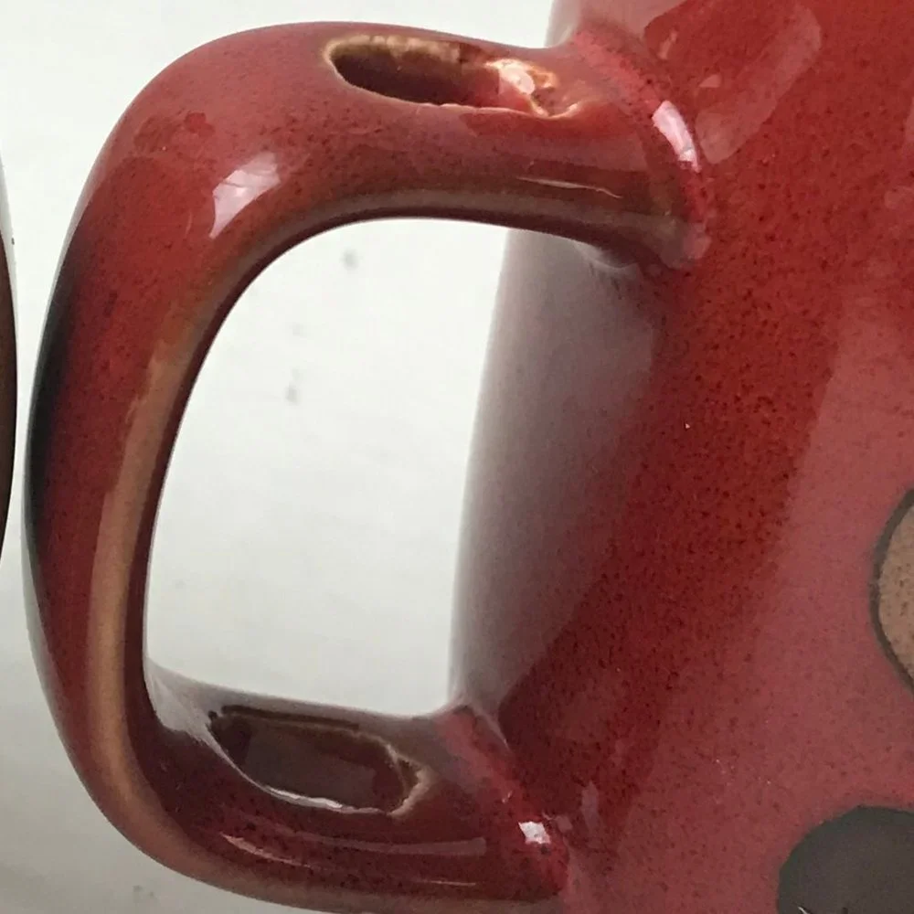 NWOT - A Polka Dot Coffee Tea Mug with Spoon in Handle - Pick One